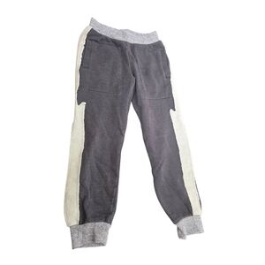 Chaser Kids Joggers in Gray and Cream Bolt Pants Sweats Size 5 Unisex